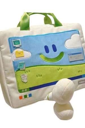 Cute Everyday Outfits, Outfit Inspo Casual 2.0 Windows XP Embroidery Handbag