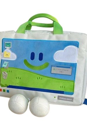 Cute Everyday Outfits, Outfit Inspo Casual 2.0 Windows XP Embroidery Handbag