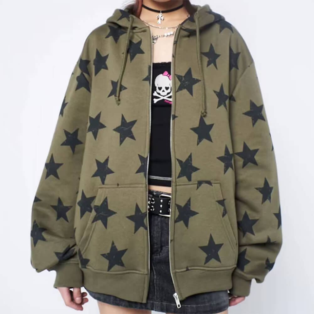 Cute Everyday Outfits, Outfit Inspo Casual 2000s Aesthetic Star Print Hoodie Cute Everyday Outfits, Outfit Inspo Casual 2000s Aesthetic Star Print Hoodie