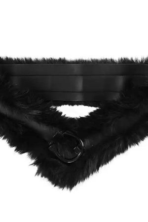 Cute Everyday Outfits, Outfit Inspo Casual 2000s Faux Fur Leather Belt