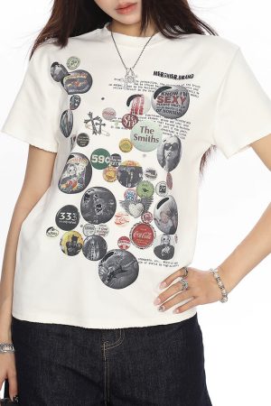 Cute Everyday Outfits, Outfit Inspo Casual 2000s Kid Pin Graphic T-Shirt