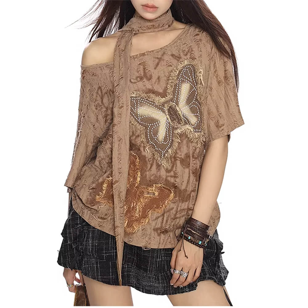 Cute Everyday Outfits, Outfit Inspo Casual 2007 Aesthetic Butterfly Patch Tee Cute Everyday Outfits, Outfit Inspo Casual 2007 Aesthetic Butterfly Patch Tee