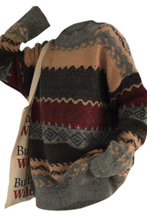 Cute Everyday Outfits, Outfit Inspo Casual 80's Grandma Knit Sweater