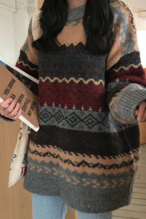 Cute Everyday Outfits, Outfit Inspo Casual 80's Grandma Knit Sweater