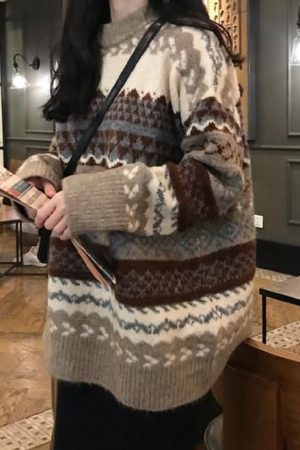 Cute Everyday Outfits, Outfit Inspo Casual 80's Grandma Knit Sweater