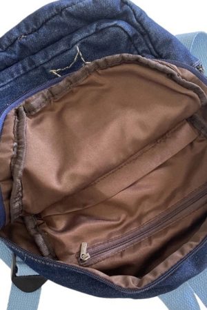 Cute Everyday Outfits, Outfit Inspo Casual 90's Aesthetic Denim Backpack