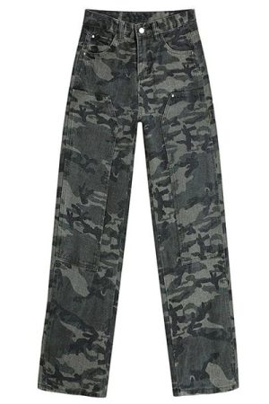 Cute Everyday Outfits, Outfit Inspo Casual 90's Camouflage Cargo Jeans