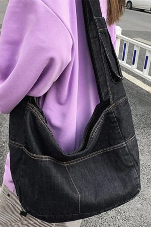 Cute Everyday Outfits, Outfit Inspo Casual 90's Denim Shoulder Bag