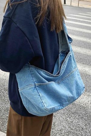 Cute Everyday Outfits, Outfit Inspo Casual 90's Denim Shoulder Bag