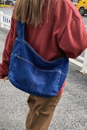 Cute Everyday Outfits, Outfit Inspo Casual 90's Denim Shoulder Bag