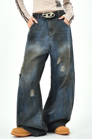 Cute Everyday Outfits, Outfit Inspo Casual 90s Distressed Baggy Jeans