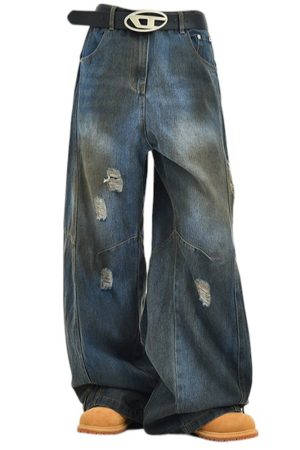 Cute Everyday Outfits, Outfit Inspo Casual 90s Distressed Baggy Jeans