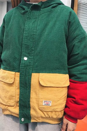 Cute Everyday Outfits, Outfit Inspo Casual 90s Kids Corduroy Hooded Jacket