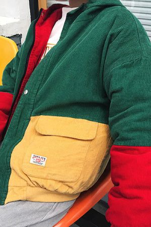 Cute Everyday Outfits, Outfit Inspo Casual 90s Kids Corduroy Hooded Jacket