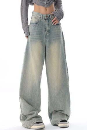 Cute Everyday Outfits, Outfit Inspo Casual 90's Light Wash Baggy Jeans