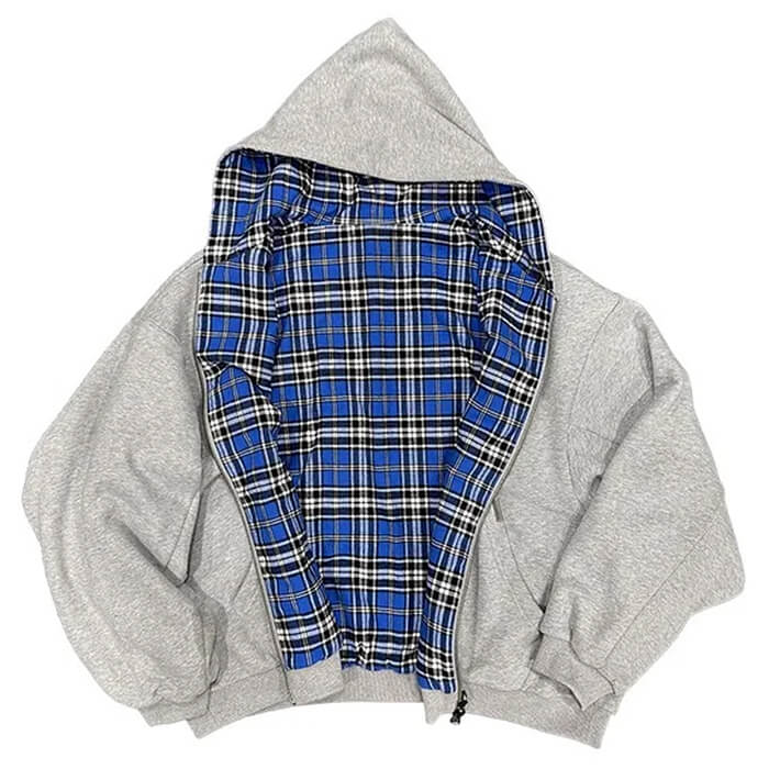 Cute Everyday Outfits, Outfit Inspo Casual 90s Plaid Reversible Hooded Jacket