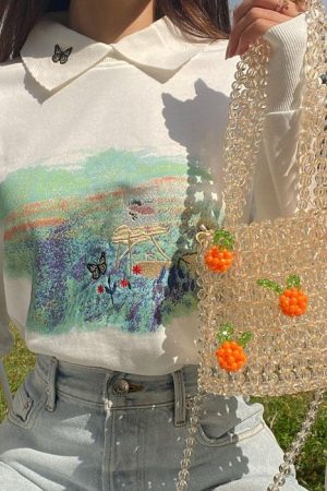 Cute Everyday Outfits, Outfit Inspo Casual Aesthetic Beaded Handbag