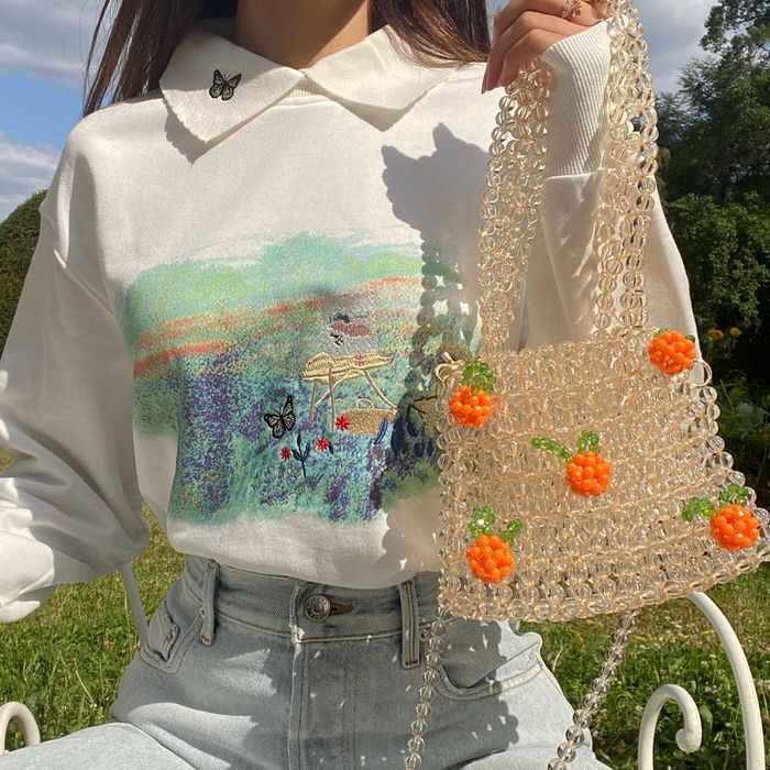 Cute Everyday Outfits, Outfit Inspo Casual Aesthetic Beaded Handbag Cute Everyday Outfits, Outfit Inspo Casual Aesthetic Beaded Handbag