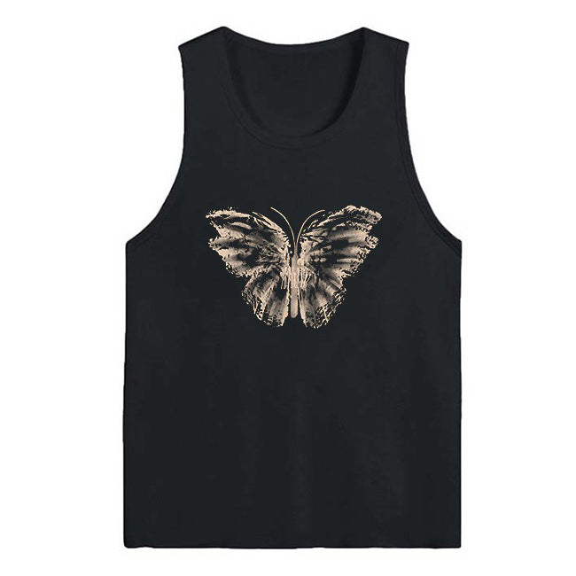 Cute Everyday Outfits, Outfit Inspo Casual Aesthetic Butterfly Print Tee