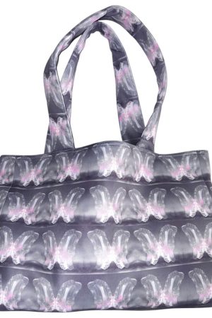 Cute Everyday Outfits, Outfit Inspo Casual Aesthetic Butterfly Print Tote Bag