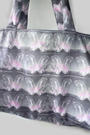 Cute Everyday Outfits, Outfit Inspo Casual Aesthetic Butterfly Print Tote Bag