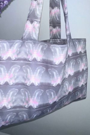 Cute Everyday Outfits, Outfit Inspo Casual Aesthetic Butterfly Print Tote Bag