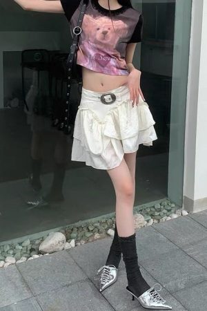 Cute Everyday Outfits, Outfit Inspo Casual Aesthetic Mini Skirt in White