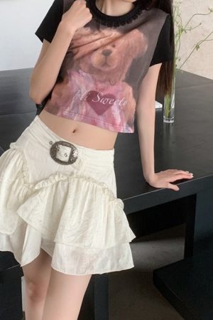 Cute Everyday Outfits, Outfit Inspo Casual Aesthetic Mini Skirt in White