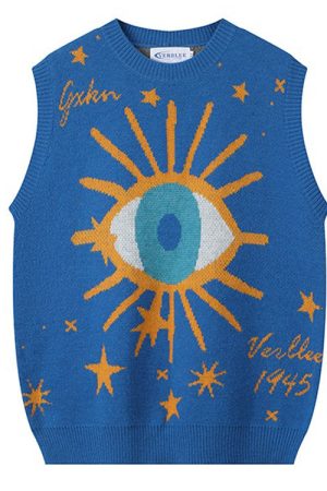 Cute Everyday Outfits, Outfit Inspo Casual All-Seeing Eye & Stars Aesthetic Vest