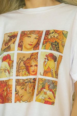 Cute Everyday Outfits, Outfit Inspo Casual Alphonse Mucha Tee
