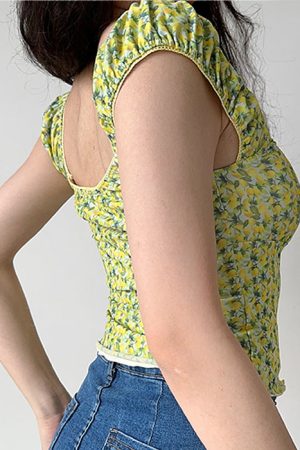Cute Everyday Outfits, Outfit Inspo Casual Amalfi Lemon Cropped Top