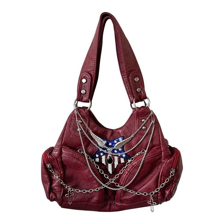 Cute Everyday Outfits, Outfit Inspo Casual American Dream Red Handbag