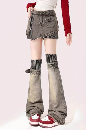 Cute Everyday Outfits, Outfit Inspo Casual American Dream Skirt & Leg Warmers Set