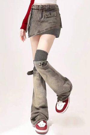 Cute Everyday Outfits, Outfit Inspo Casual American Dream Skirt & Leg Warmers Set