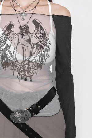 Cute Everyday Outfits, Outfit Inspo Casual Angel Wings Long Sleeve Top