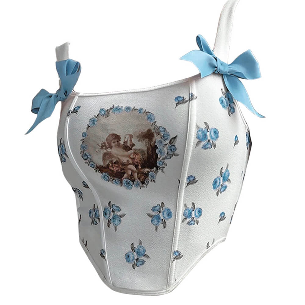 Cute Everyday Outfits, Outfit Inspo Casual Angelcore Bow Straps Corset Cute Everyday Outfits, Outfit Inspo Casual Angelcore Bow Straps Corset