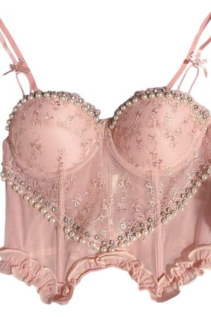 Cute Everyday Outfits, Outfit Inspo Casual Angelcore Sheer Lace Corset Top