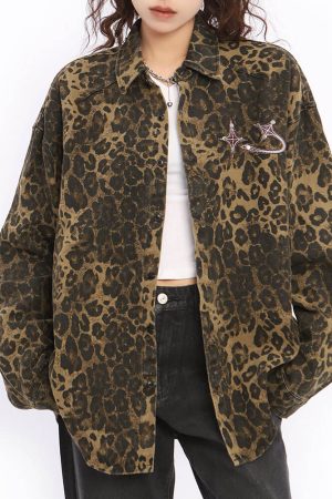 Cute Everyday Outfits, Outfit Inspo Casual Animal Attraction Leopard Oversized Jacket
