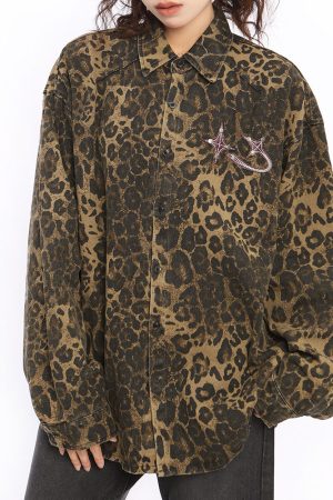 Cute Everyday Outfits, Outfit Inspo Casual Animal Attraction Leopard Oversized Jacket