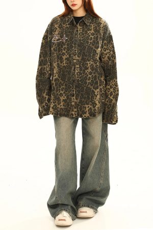 Cute Everyday Outfits, Outfit Inspo Casual Animal Attraction Leopard Oversized Jacket