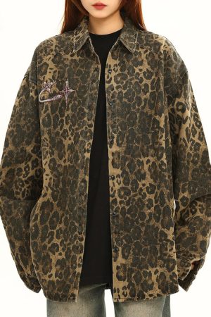 Cute Everyday Outfits, Outfit Inspo Casual Animal Attraction Leopard Oversized Jacket