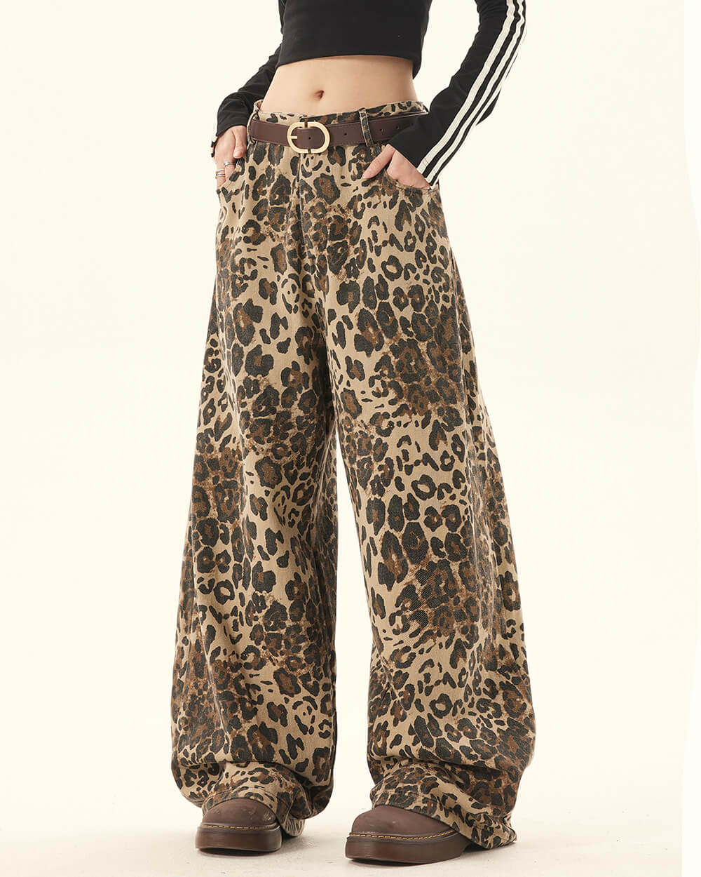 Cute Everyday Outfits, Outfit Inspo Casual Animal Instincts Leopard Print Wide-Leg Pants Cute Everyday Outfits, Outfit Inspo Casual Animal Instincts Leopard Print Wide-Leg Pants