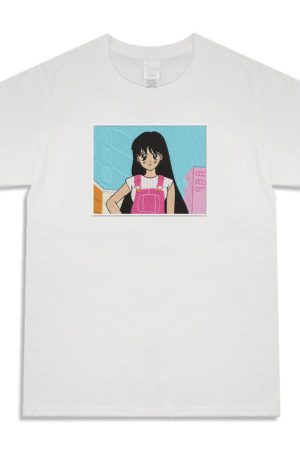 Cute Everyday Outfits, Outfit Inspo Casual Anime Embroidered T-Shirt