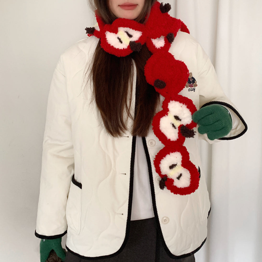 Cute Everyday Outfits, Outfit Inspo Casual Apple Core Crochet Scarf Cute Everyday Outfits, Outfit Inspo Casual Apple Core Crochet Scarf