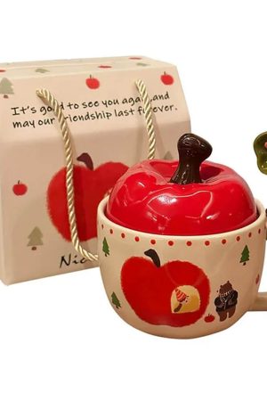 Cute Everyday Outfits, Outfit Inspo Casual Apple Shaped Ceramic Mug