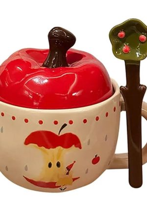 Cute Everyday Outfits, Outfit Inspo Casual Apple Shaped Ceramic Mug