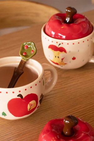 Cute Everyday Outfits, Outfit Inspo Casual Apple Shaped Ceramic Mug