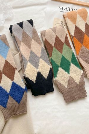 Cute Everyday Outfits, Outfit Inspo Casual Argyle Pattern Scarf