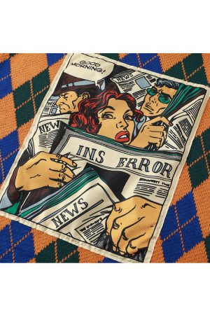 Cute Everyday Outfits, Outfit Inspo Casual Argyle Pattern Turtleneck Sweater