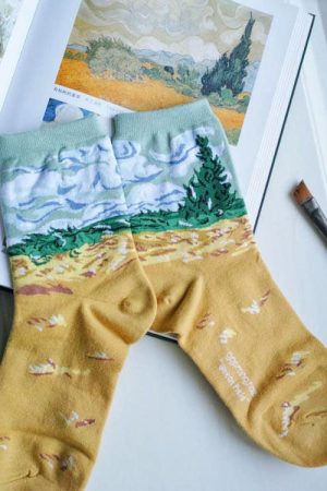 Cute Everyday Outfits, Outfit Inspo Casual Art Series 4 Pack Socks
